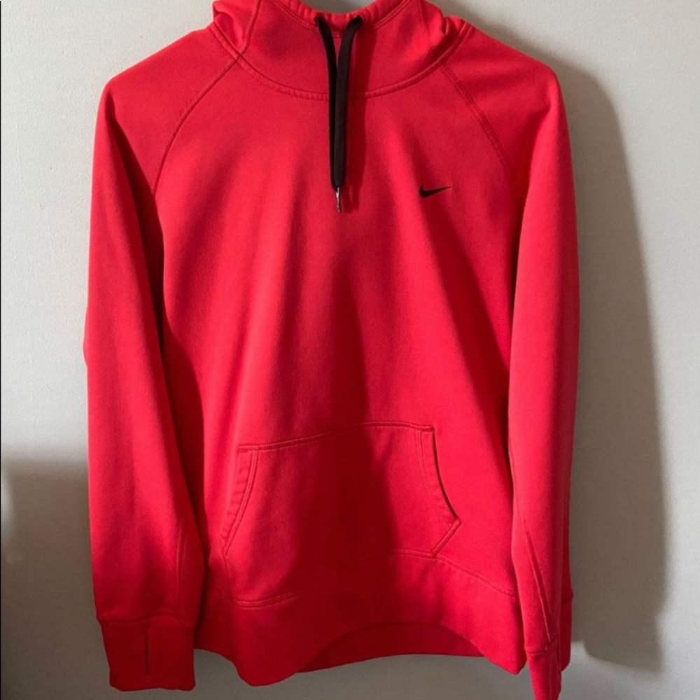 Neon Red Nike Hoodie